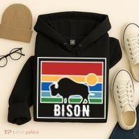 Retro Bison Logo Hoodie thumb 4