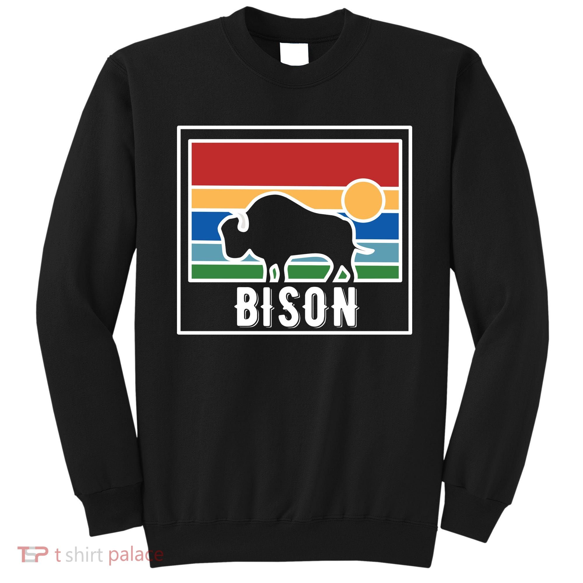 Retro Bison Logo Sweatshirt