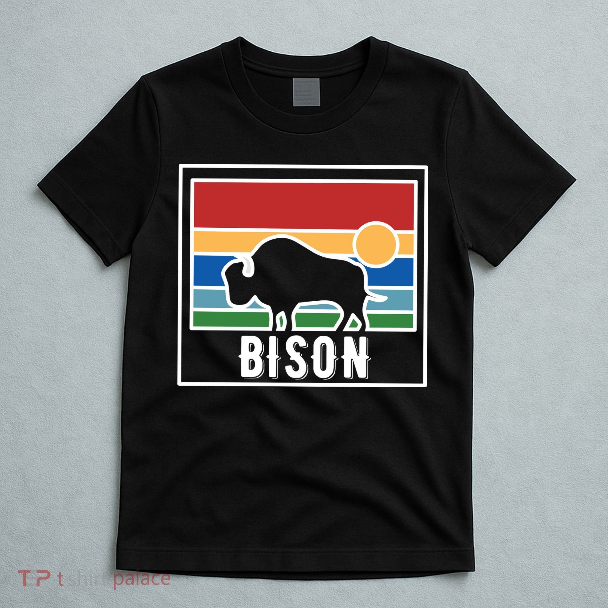 Retro Bison Logo T-Shirt