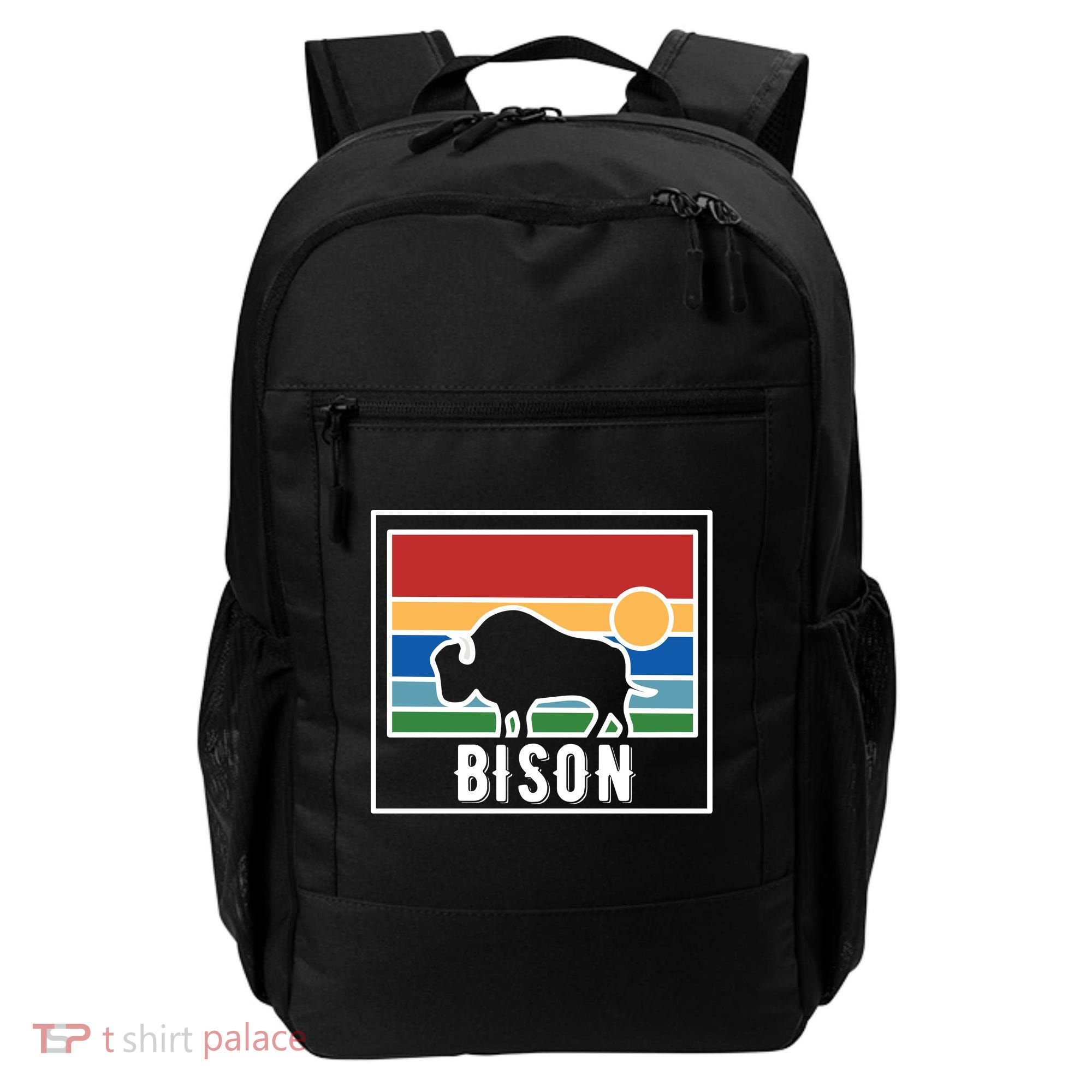 Retro Bison Logo Backpack