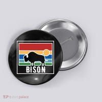 Retro Bison Logo Button thumb 0
