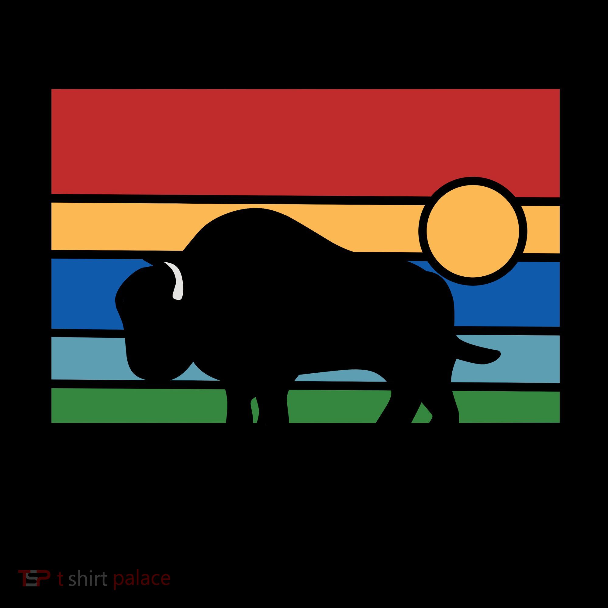 Retro Bison Logo Coffee Mug