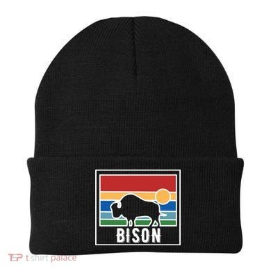 Retro Bison Logo Beanie