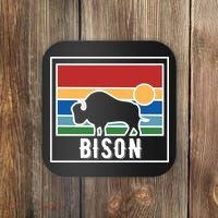 Retro Bison Logo Coaster thumb 0