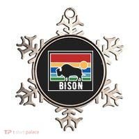 Retro Bison Logo Ornament thumb 0