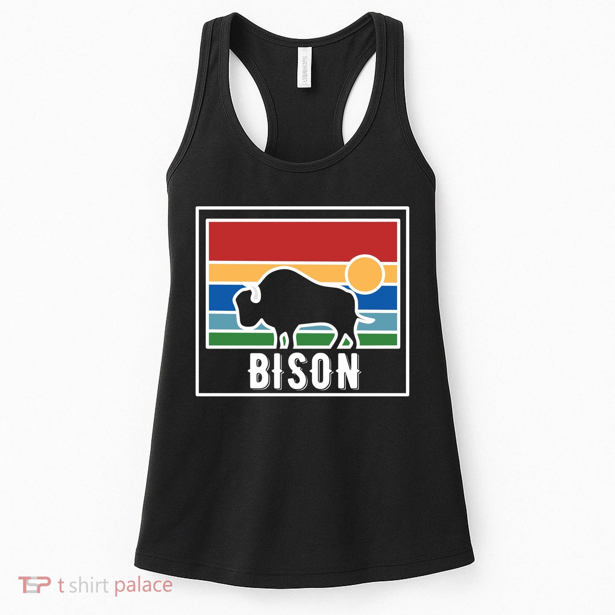 Retro Bison Logo Women's Tank Top