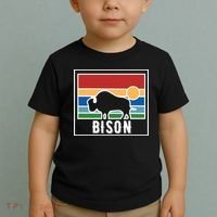 Retro Bison Logo Toddler T-Shirt thumb 2