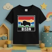 Retro Bison Logo Toddler T-Shirt thumb 3