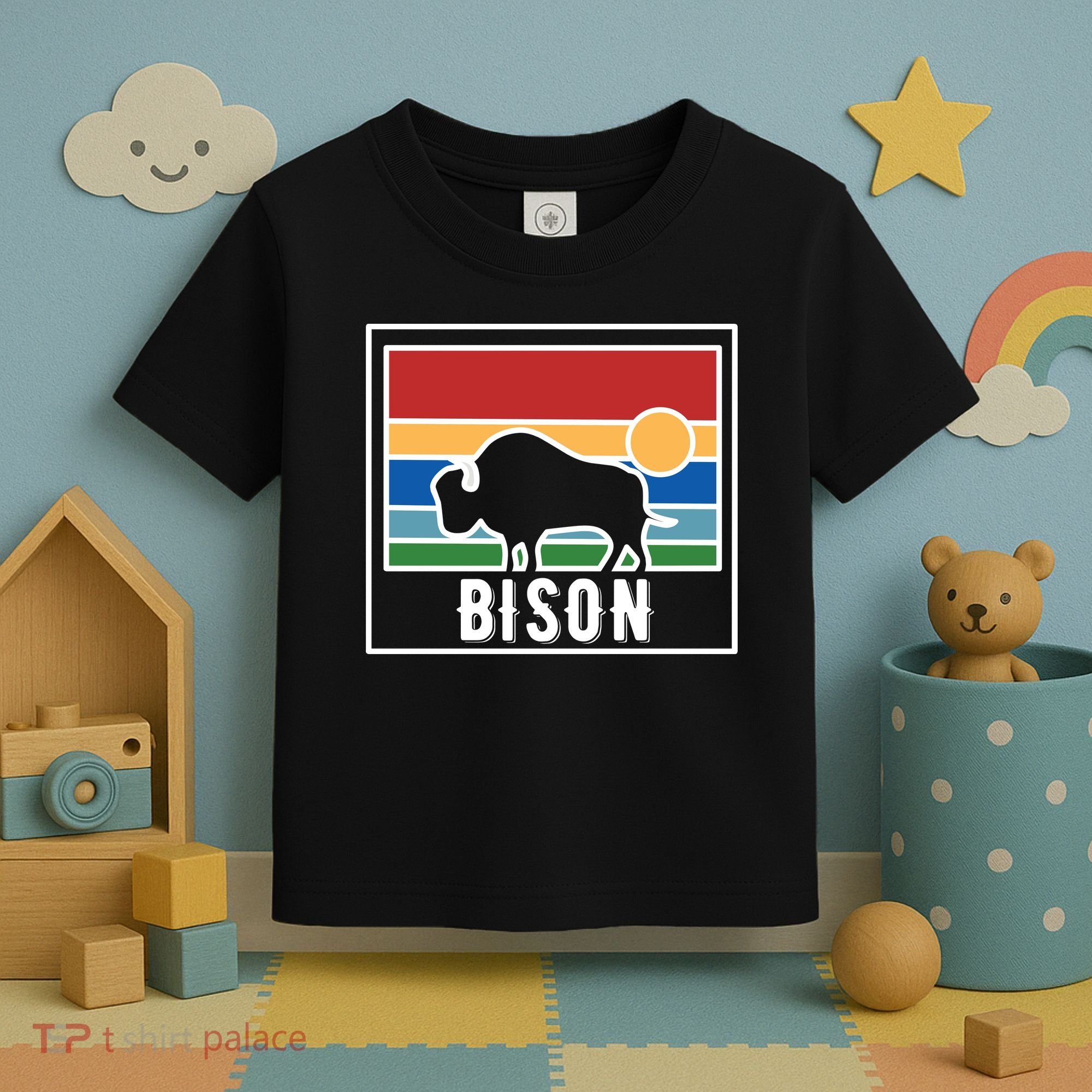 Retro Bison Logo Toddler T-Shirt