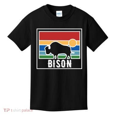 Retro Bison Logo Kids T-Shirt