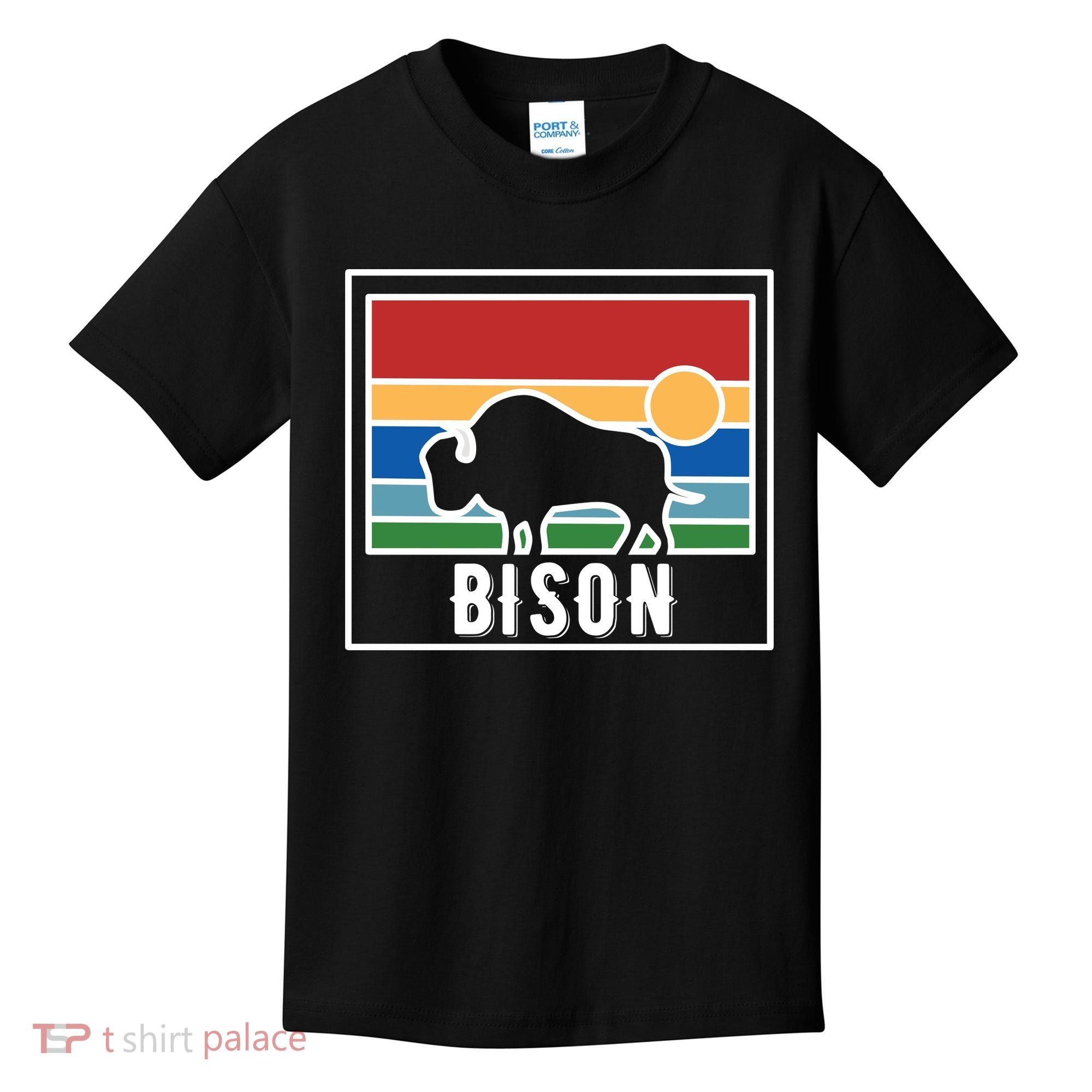 Retro Bison Logo Kids T-Shirt