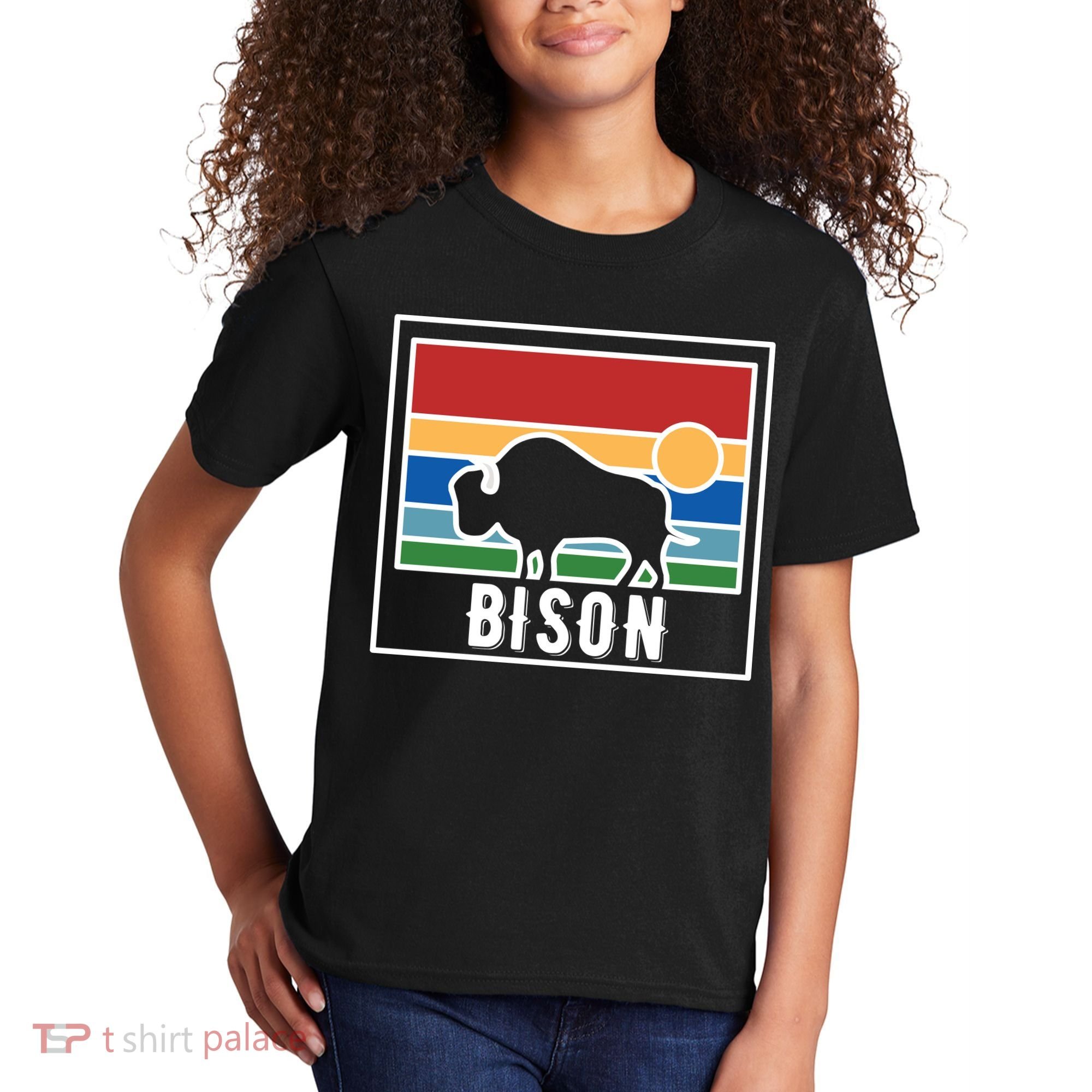 Retro Bison Logo Kids T-Shirt