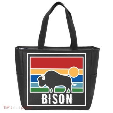 Retro Bison Logo Tote Bag