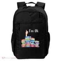 Reading Book Lovers I'm Ok National Book Lovers Day Gift Backpack thumb 0