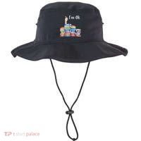 Reading Book Lovers I'm Ok National Book Lovers Day Gift Bucket Hat thumb 0