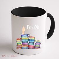 Reading Book Lovers I'm Ok National Book Lovers Day Gift Coffee Mug thumb 1