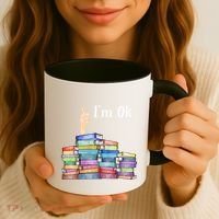 Reading Book Lovers I'm Ok National Book Lovers Day Gift Coffee Mug thumb 3