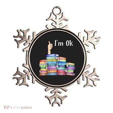 Reading Book Lovers I'm Ok National Book Lovers Day Gift Ornament