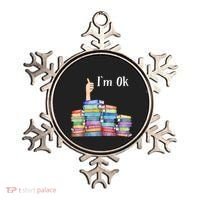 Reading Book Lovers I'm Ok National Book Lovers Day Gift Ornament thumb 0
