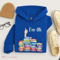 Reading Book Lovers I'm Ok National Book Lovers Day Gift Hoodie thumb 4