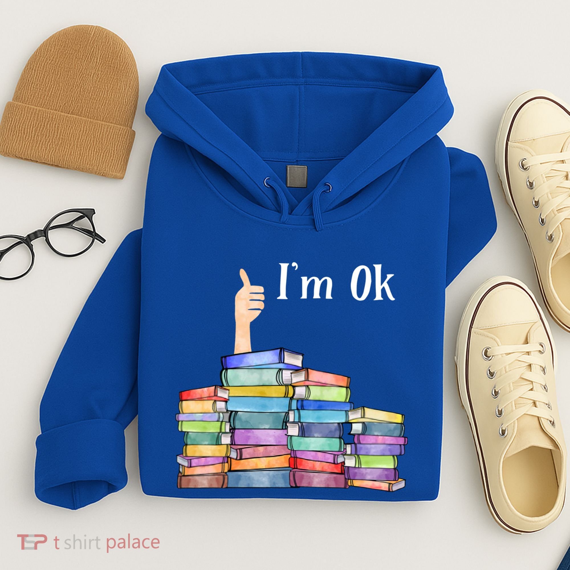 Reading Book Lovers I'm Ok National Book Lovers Day Gift Hoodie
