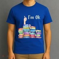 Reading Book Lovers I'm Ok National Book Lovers Day Gift T-Shirt thumb 3