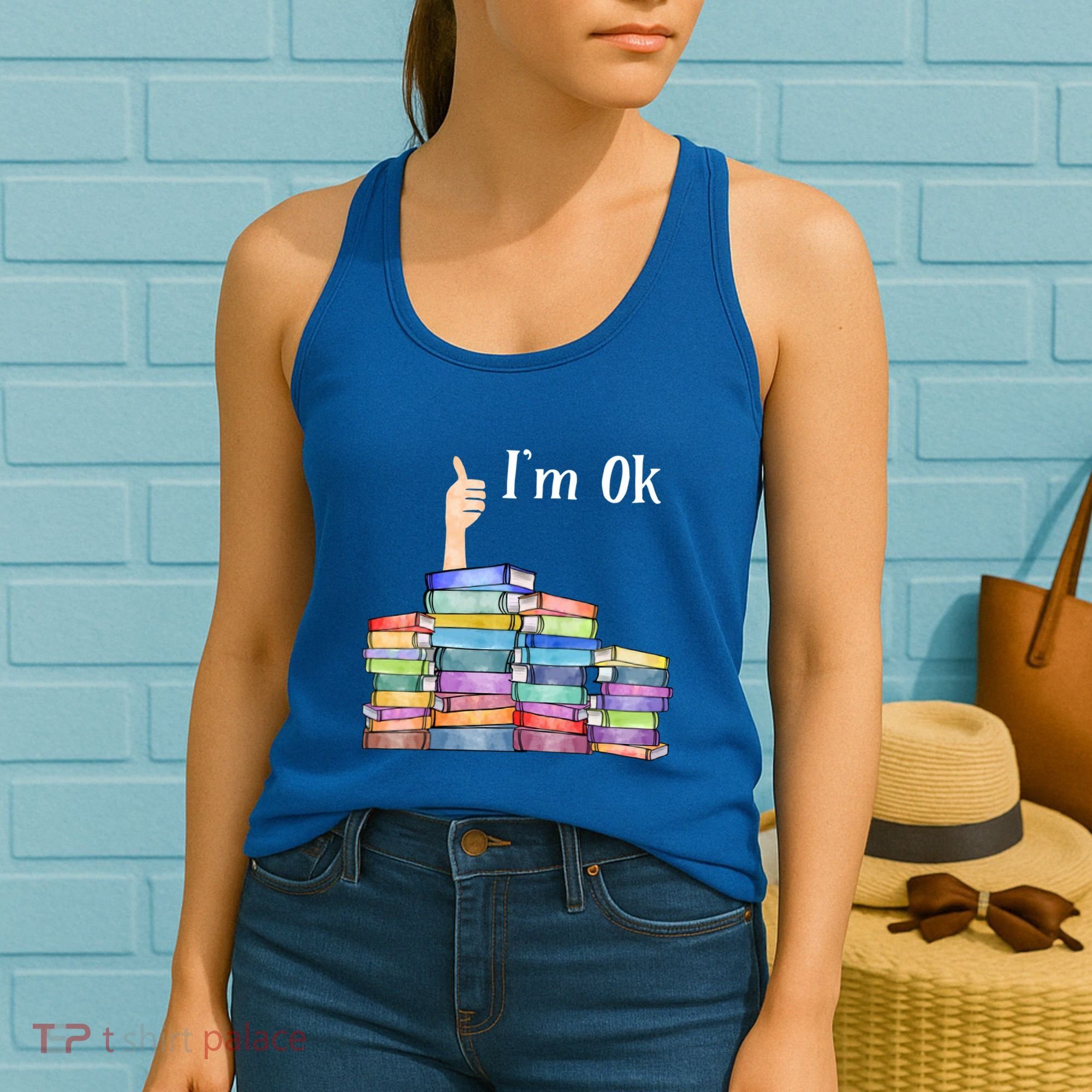 Reading Book Lovers I'm Ok National Book Lovers Day Gift Women's Tank Top