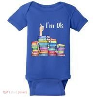 Reading Book Lovers I'm Ok National Book Lovers Day Gift Baby Bodysuit thumb 0