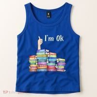 Reading Book Lovers I'm Ok National Book Lovers Day Gift Tank Top thumb 2