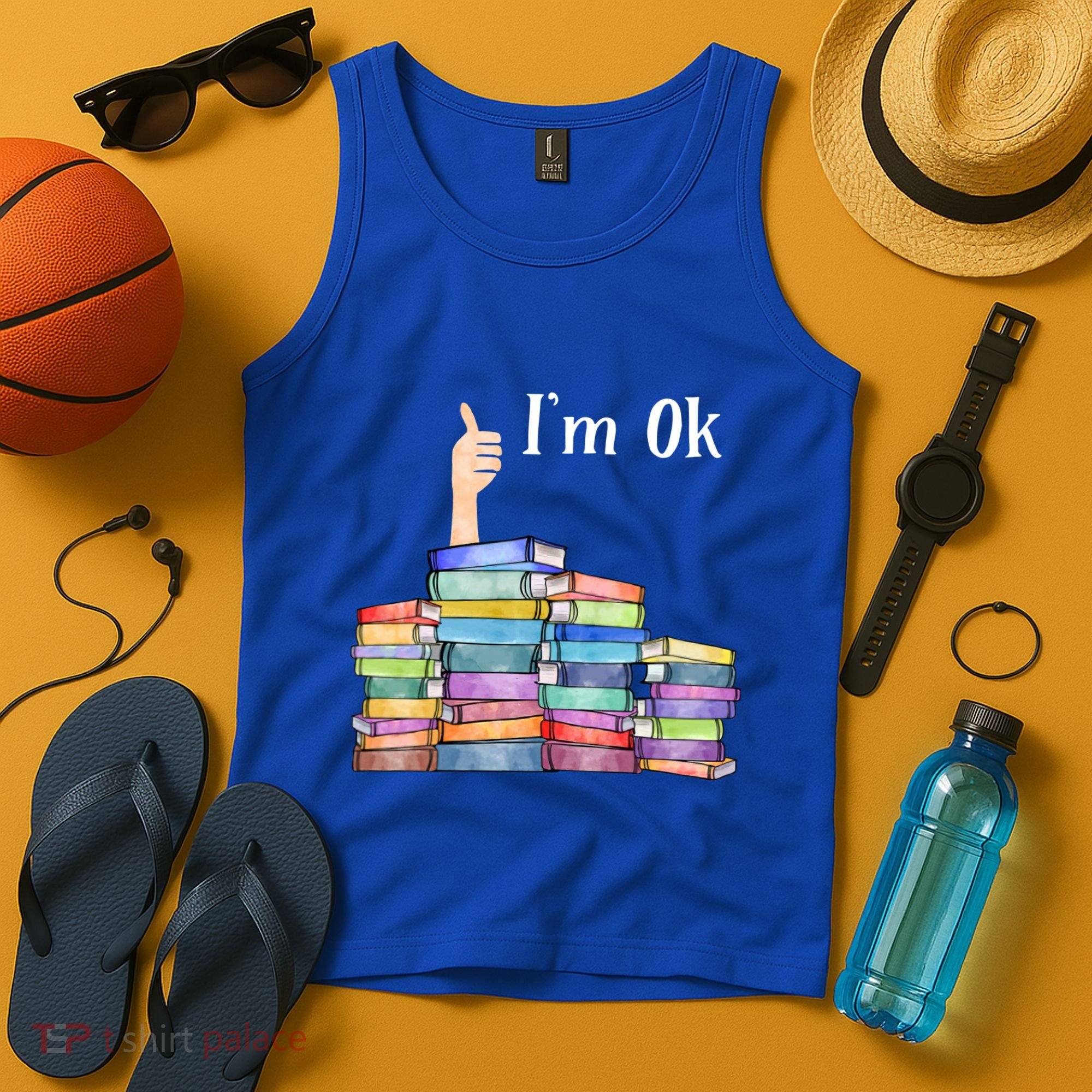 Reading Book Lovers I'm Ok National Book Lovers Day Gift Tank Top