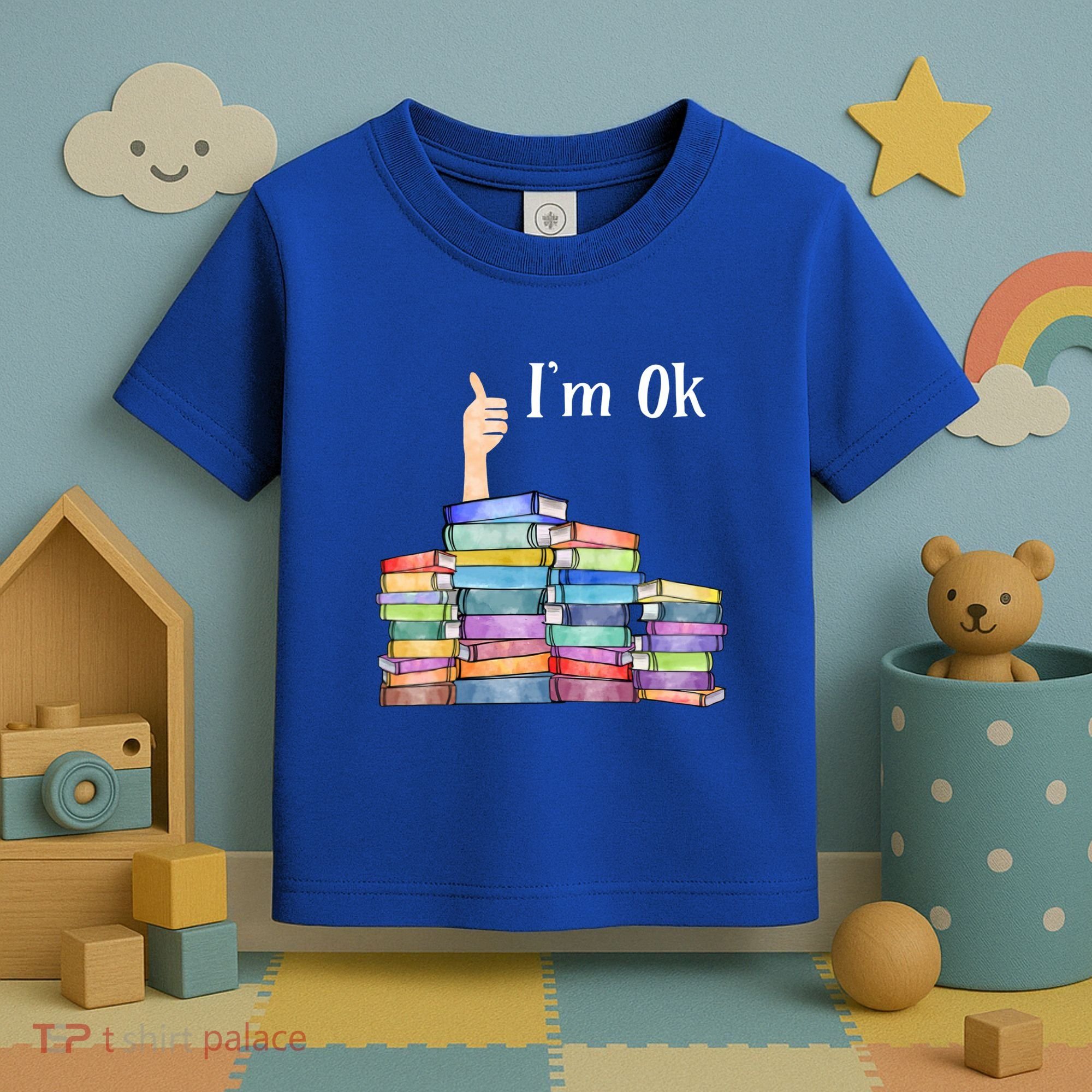 Reading Book Lovers I'm Ok National Book Lovers Day Gift Toddler T-Shirt