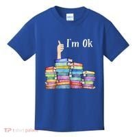 Reading Book Lovers I'm Ok National Book Lovers Day Gift Kids T-Shirt thumb 0