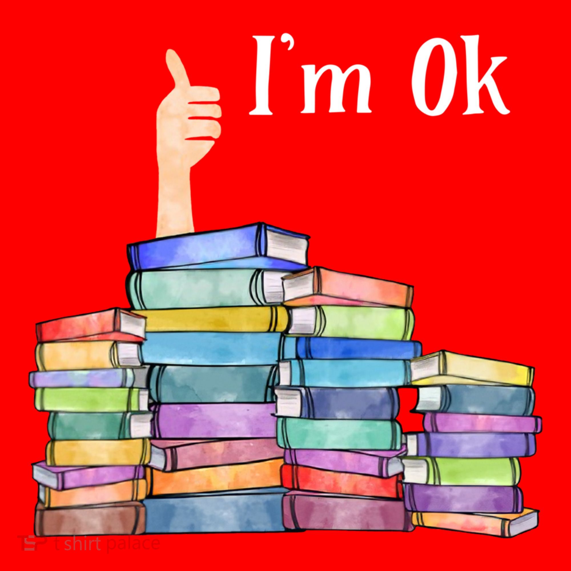 Reading Book Lovers I'm Ok National Book Lovers Day Gift Santa Hat