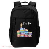 Reading Book Lovers I'm Ok National Book Lovers Day TShirt Backpack thumb 0