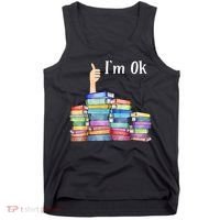 Reading Book Lovers I'm Ok National Book Lovers Day TShirt Tank Top thumb 0