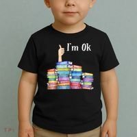 Reading Book Lovers I'm Ok National Book Lovers Day TShirt Toddler T-Shirt thumb 2
