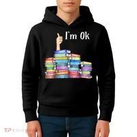 Reading Book Lovers I'm Ok National Book Lovers Day TShirt Kids Hoodie thumb 4