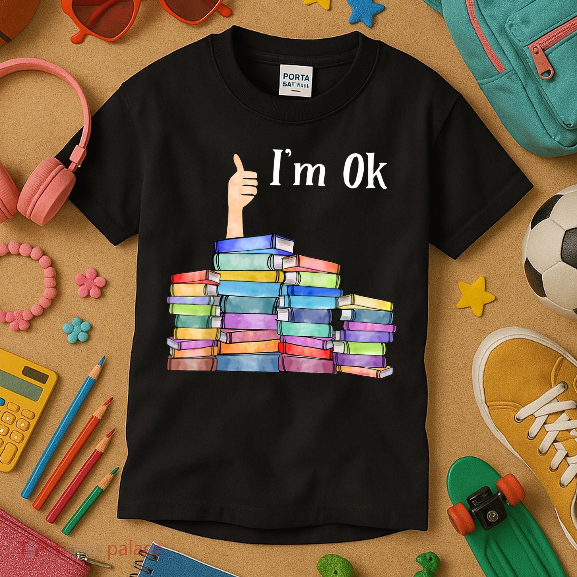 Reading Book Lovers I'm Ok National Book Lovers Day TShirt Kids T-Shirt