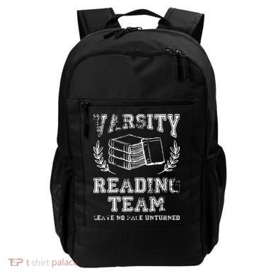 Reader Book Lover Gift Varsity Reading Team Backpack