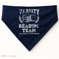 Reader Book Lover Gift Varsity Reading Team USA-Made Doggie Bandana thumb 0