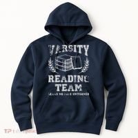 Reader Book Lover Gift Varsity Reading Team Hoodie thumb 0