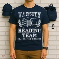 Reader Book Lover Gift Varsity Reading Team T-Shirt thumb 6