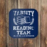 Reader Book Lover Gift Varsity Reading Team Coaster thumb 0