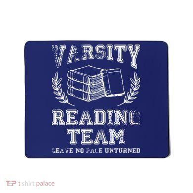 Reader Book Lover Gift Varsity Reading Team Mousepad