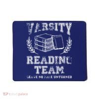 Reader Book Lover Gift Varsity Reading Team Mousepad thumb 0