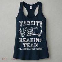 Reader Book Lover Gift Varsity Reading Team Women's Tank Top thumb 3