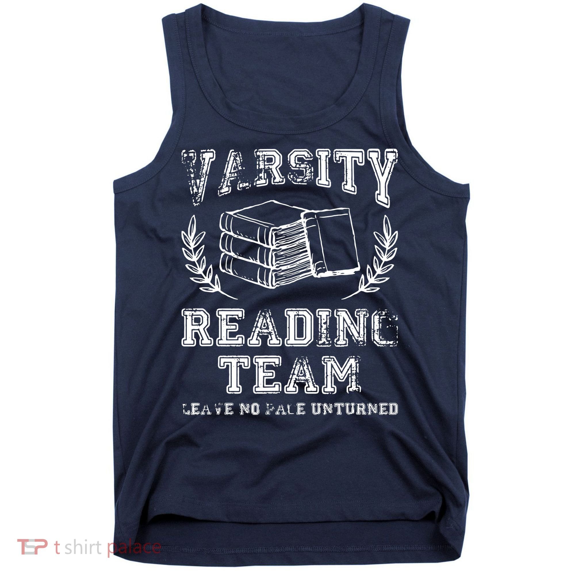 Reader Book Lover Gift Varsity Reading Team Tank Top