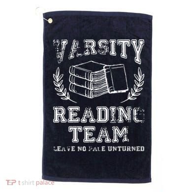 Reader Book Lover Gift Varsity Reading Team Golf Towel