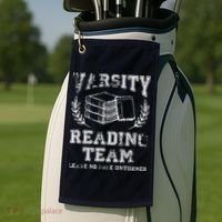 Reader Book Lover Gift Varsity Reading Team Golf Towel thumb 2