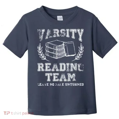 Reader Book Lover Gift Varsity Reading Team Toddler T-Shirt